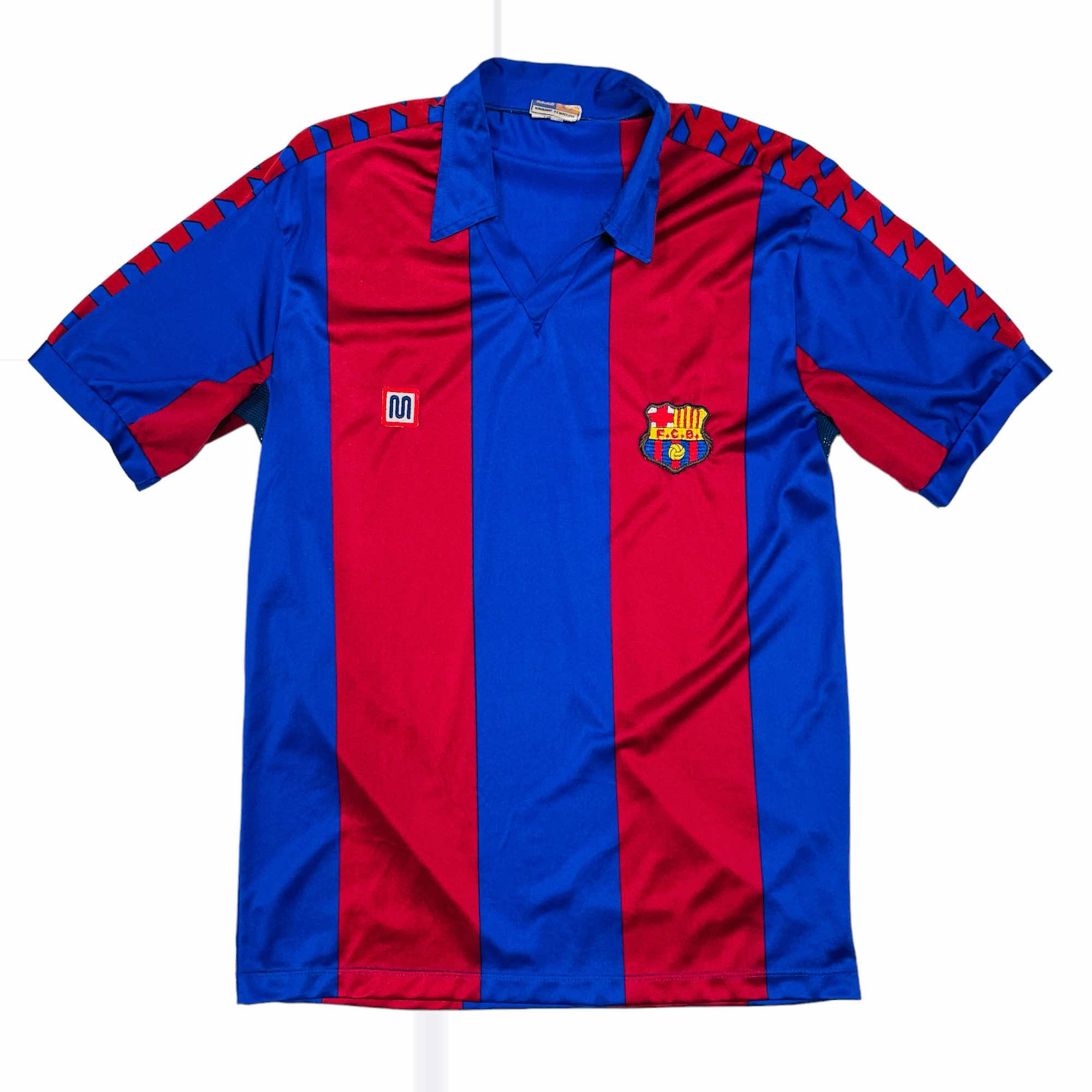 Barcelona 1984/89 Meyba Home Shirt - Medium